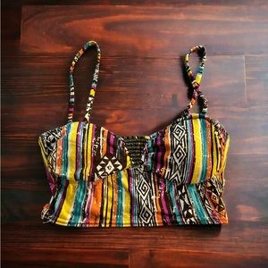 Hobie Womens Printed Middle Gather  Bandeau, Multicoloured, Medium